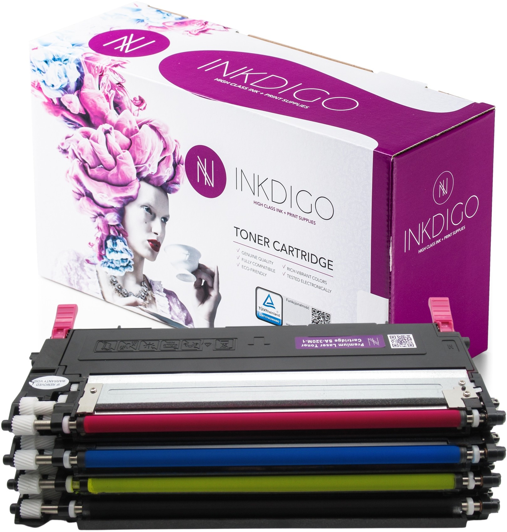 4X Toner Inkdigo do Samsung CLP320 CLP325 CLX3180