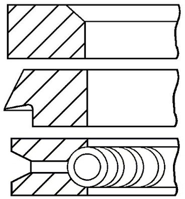 GOETZE Zestaw pierścieni tłoka 08-302600-00
