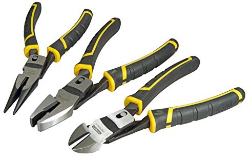 Stanley FatMax Duo FMHT0-72415 zestaw szczypiec, 3 elementy: szczypce, kleszcze i przecinak, stal carbon FMHT0-72415