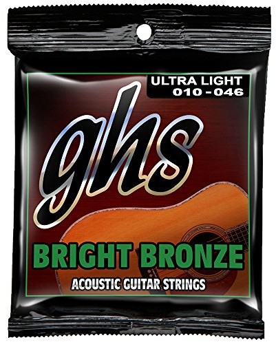 ghs GHS bb10u 10 46 Ultra Light Bright z brązu zestaw Acoustic Guitar String BB10U