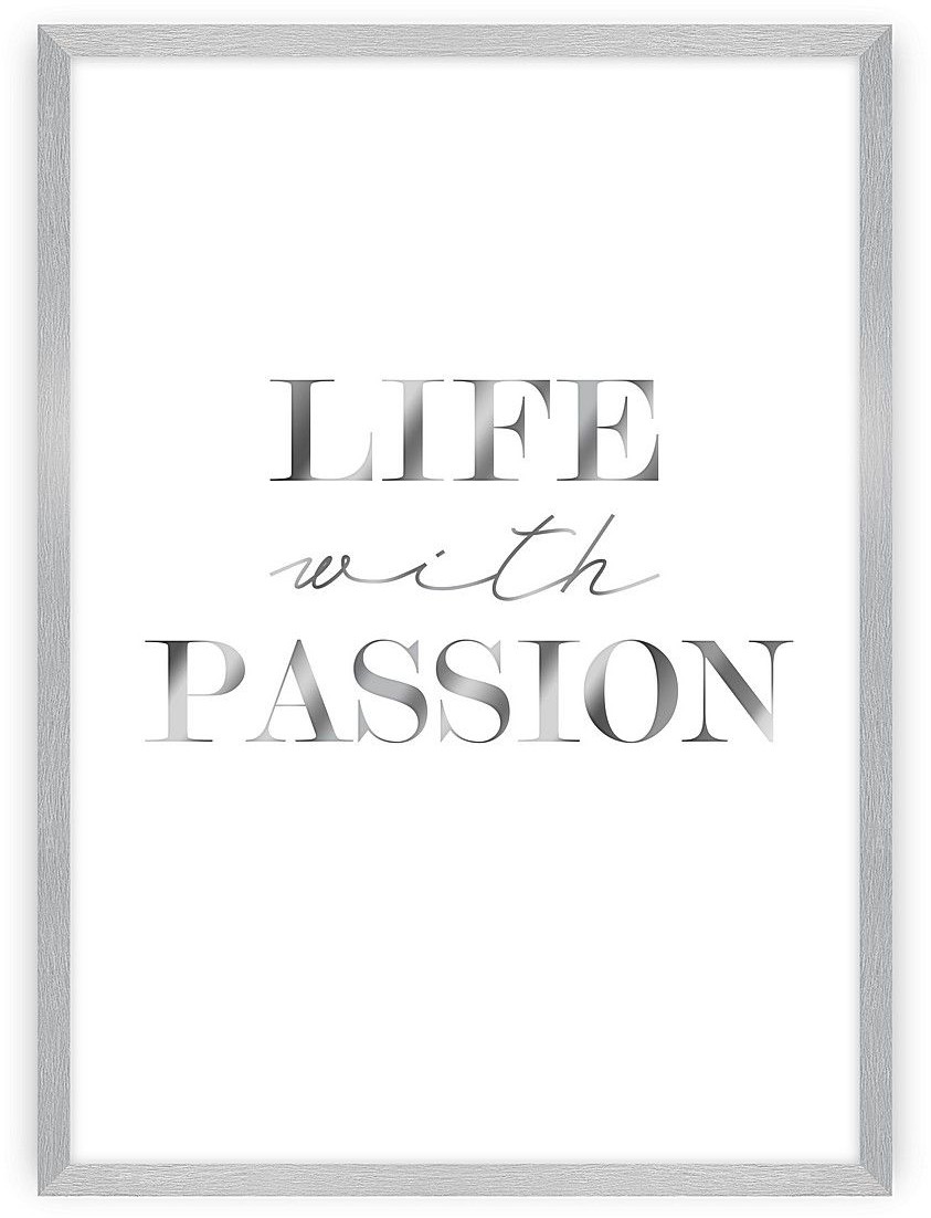 Dekoria Obraz Passion Silver 30 x 40 cm 183-102-00