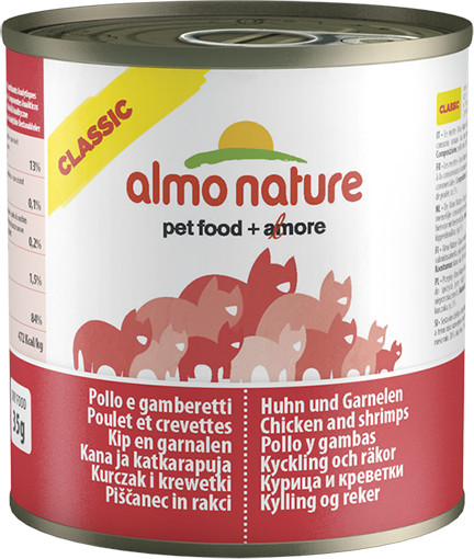 Almo Nature Kurczak z krewetkami puszka 12x280g