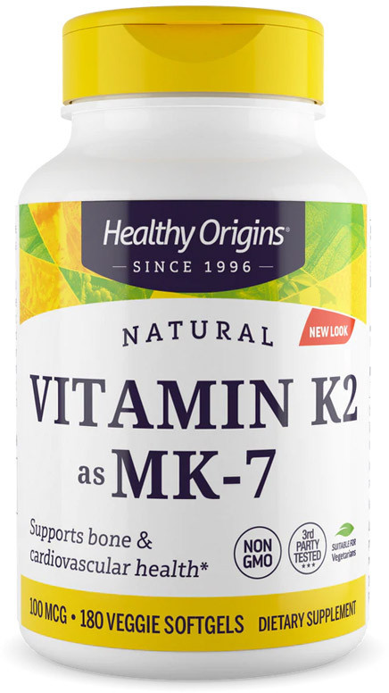 HEALTHY ORIGINS HEALTHY ORIGINS Natural Vitamin K2 As Mk-7 180vegcaps