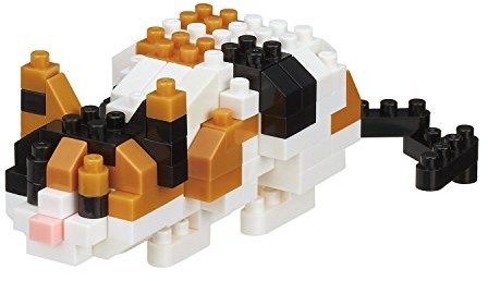 Nanoblock - Building Calico Cat Kit, pomarańczowy