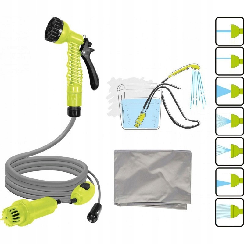 Prysznic 12V Turystyczny Kempingowy Samochodowy 20