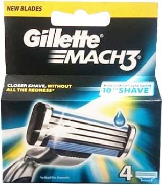 Gillette Mach 3 Manual HD Wkład do maszynki do golenia 4szt P&G