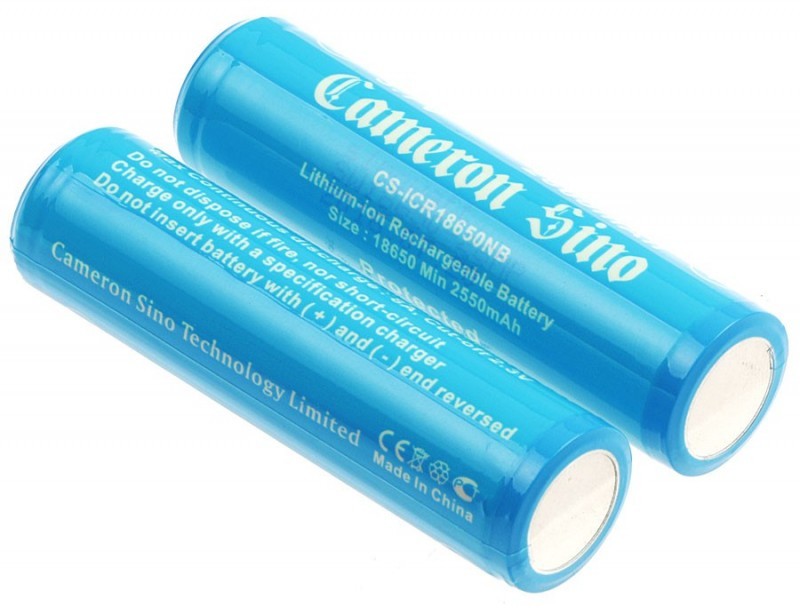 Cameron Sino 2x akumulator 18650 2600mAh 9.62Wh Li-Ion 3.7V z zabezpieczeniem PCM Cameron Sino)