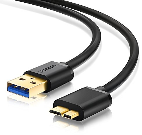 UGREEN USB 3.0 kabel micro USB kabel do transmisji danych kabel do ładowania do Samsung Galaxy S5 Note 3, Galaxy Note Pro 12.2, zewnętrzny dysk twardy HDD Western Digital (WD), Toshiba Canvio itd., cz 10841