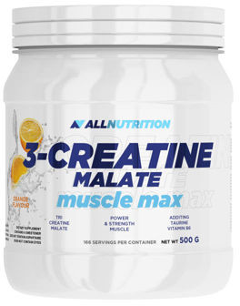 Allnutrition, 3-Creatine Malate, Muscle Max, smak cytrynowy, 500g