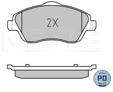 Wulf Gaertner Autoparts Zestaw klocków hamulcowych, hamulce tarczowe Wulf Gaertner Autoparts 025 232 2517/PD