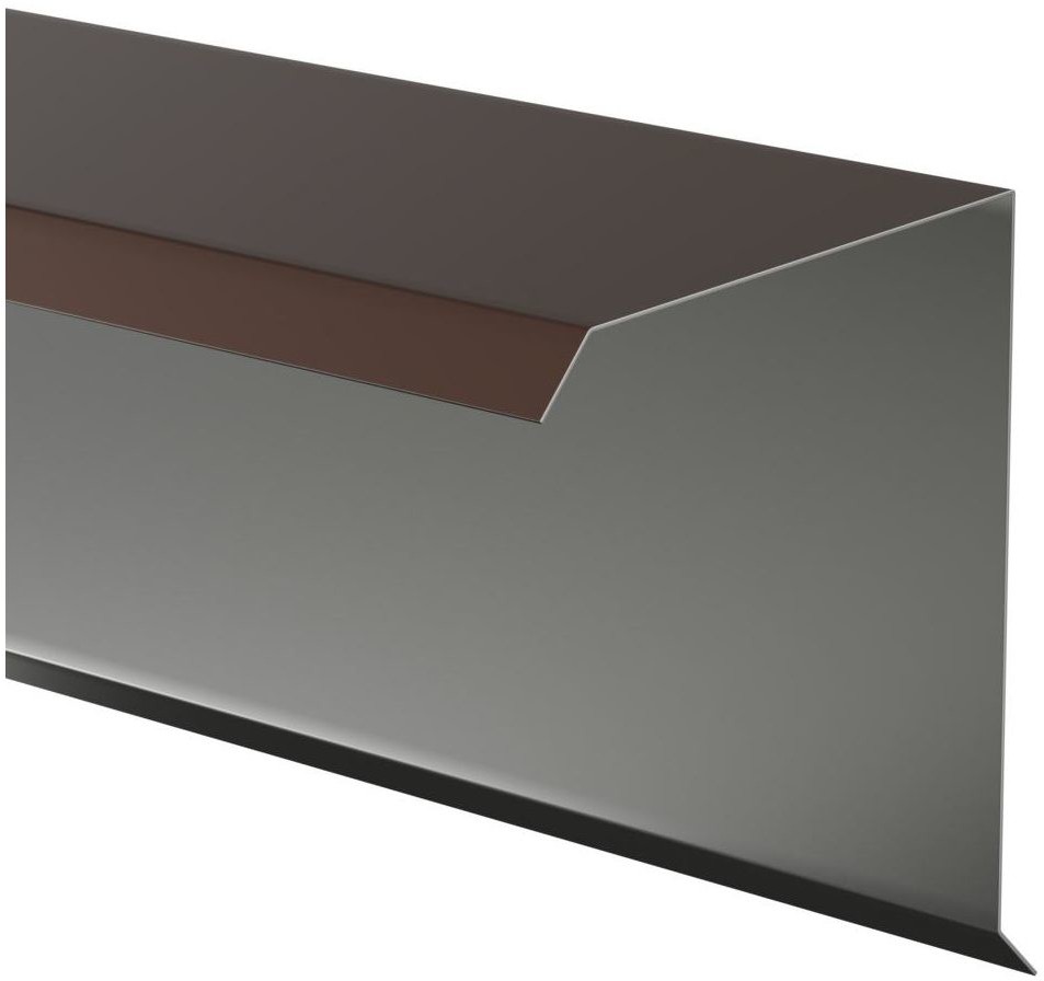 Blachotrapez Wiatrownica górna Revo brązowy mat