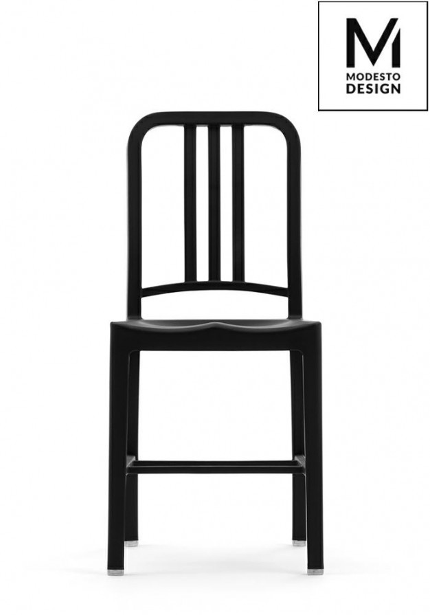 Modesto Design Krzesło czarne z tworzywa - polipropylen VEGA MODESTO 1817-APC