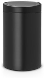 Brabantia Kosz na śmieci Touch Bin 40l czarny mat 114946