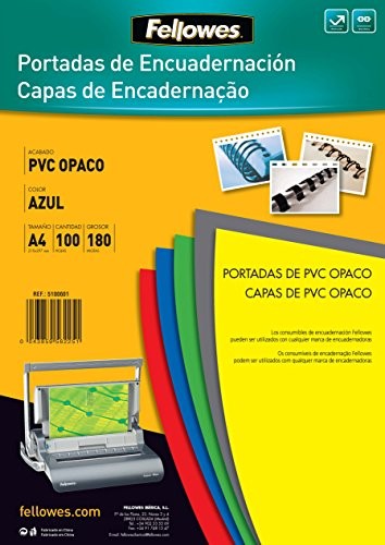 Fellowes 5100601  ciemnoszarą zakładką do książek nband z PCW, nieprzezroczysty, A4, niebieski A4 51006
