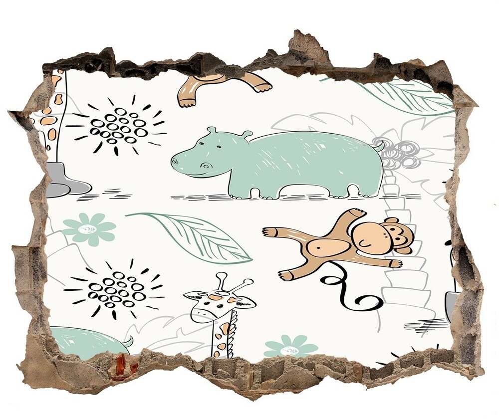 Wallmuralia.pl Samoprzylepna naklejka na ścianę Zwierzęta