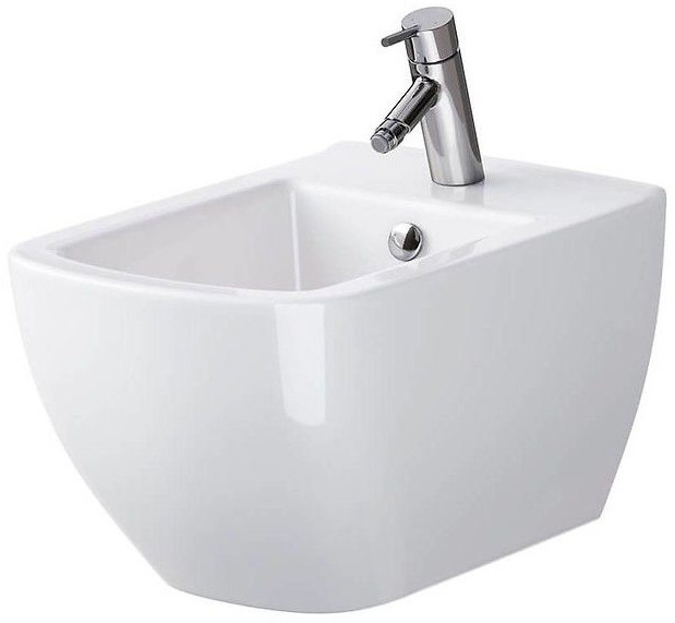 Cersanit Virgo Bidet podwieszany 55,5x36 cm z otworem na baterię biały K118-001