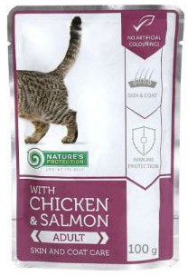 Natures PROTECTION PROTECTION Z Kurczakiem I Łososiem Skin And Coat Care 100 g