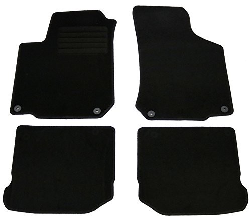 AD Tuning GmbH & Co. KG Welur dopasowanie zestaw dywaników, czarny dla Seat Leon 1 m, Mod. Rok prod. od 3/00  8/05 HG3823