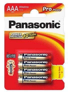 Panasonic 1x4 Pro Power LR 03 Micro AAA LR03PPG/4BP