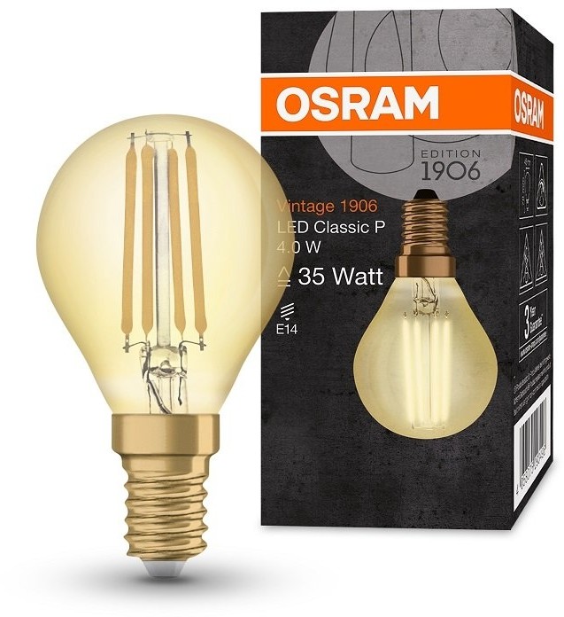 Candellux Żarówka LED E14 4W 410LM 2400K VINTAGE P35 OSRAM 3693496