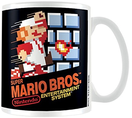 Pyramid Kubek do kawy Super Mario Bros. NES Cover Boxed Biały AFMG24516