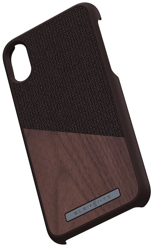 Nordic Elements Nordic Elements Saeson Frejr - Etui iPhone Xs / X z prawdziwym drewnem orzecha włoskiego (Brown) E20259