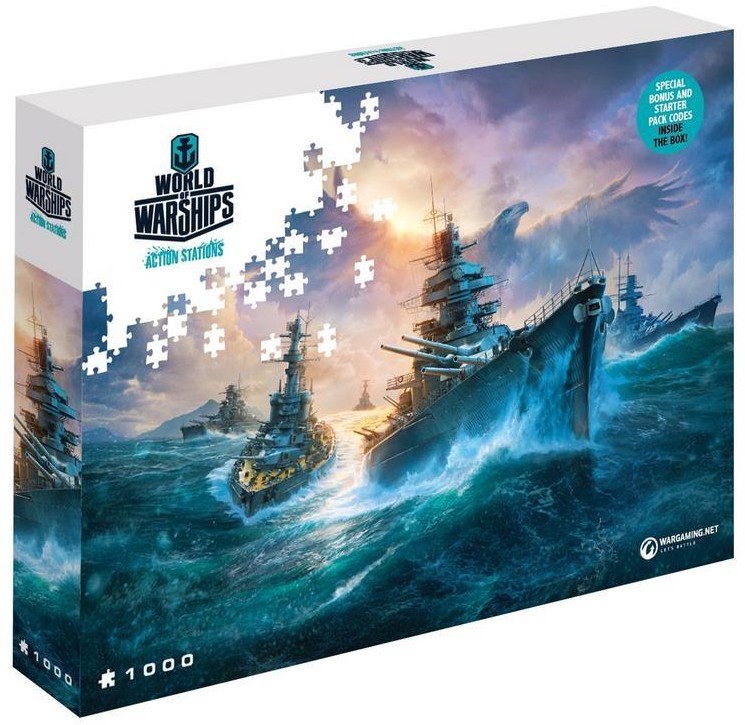 MERLIN PUBLISHING Puzzle 1000 World of Tanks German Battleships  !