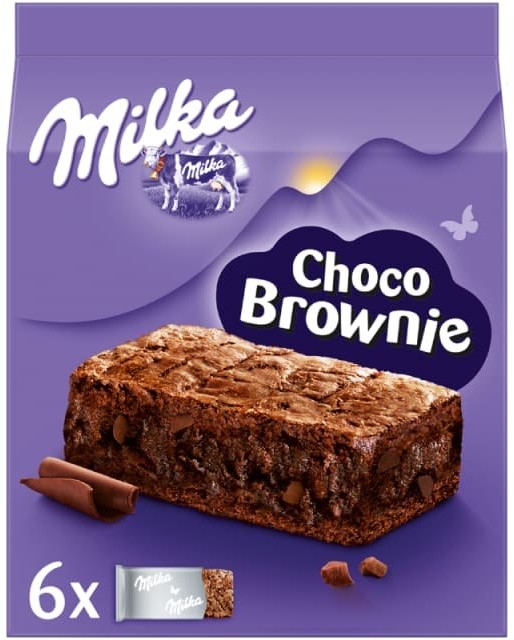 Milka Noname Ciastka Choco Brownie z czekoladą i kawałkami czekolady mlecznej 6 szt gc 0198219