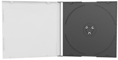 Media Range BOX21 Slim Case CD-pusty zestaw Box (100 szt.) Czarny 4260057123824