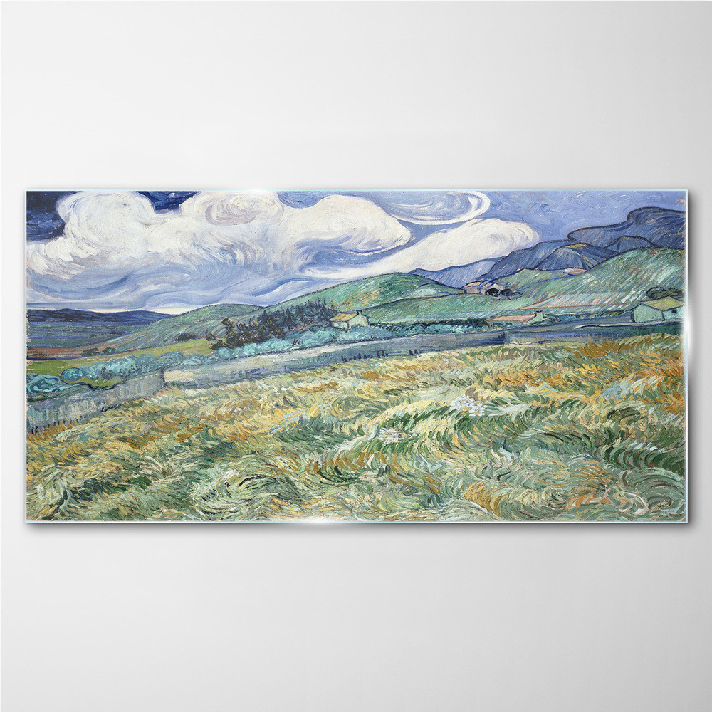 PL Coloray Obraz na Szkle Red Vineyard Van Gogh 100x50cm