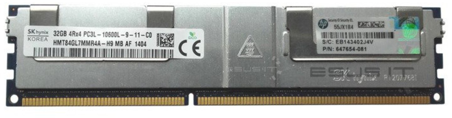 Hynix RAM 1x 32GB ECC LOAD REDUCED DDR3 1333MHz PC3-10600 LRDIMM HMT84GL7AMR4A-H9 HMT84GL7AMR4A-H9