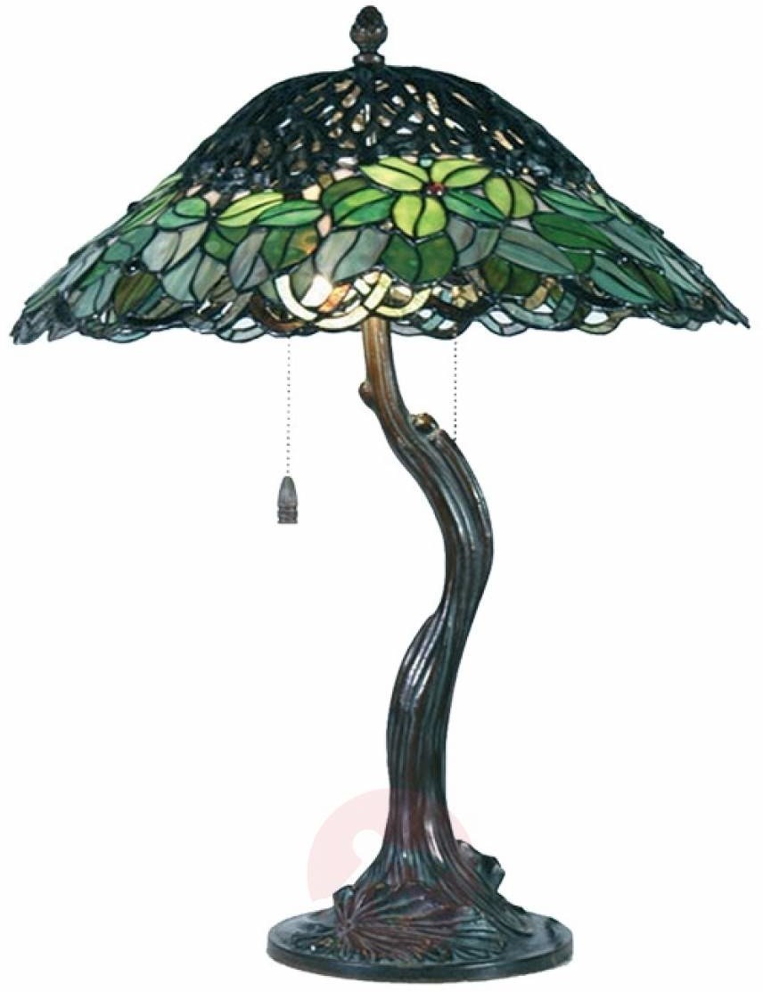 Clayre & Eef Wyjątkowa lampa stołowa Jamaica styl Tiffany
