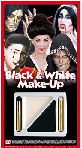 Widmann Makeup Black and White Kit for Fancy Dress Accessory 4012B