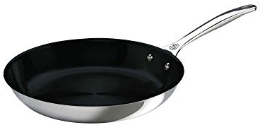 Le Creuset 96600226000000 3-Ply wielowarstwowy materiał Plus patelnia nieprzywierająca płaski, 26 cm SSP2300-26