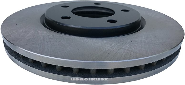 ATM Przednia tarcza hamulcowa 281mm BLACK Dodge Caravan 2001-2007 USA 2522-BLACK