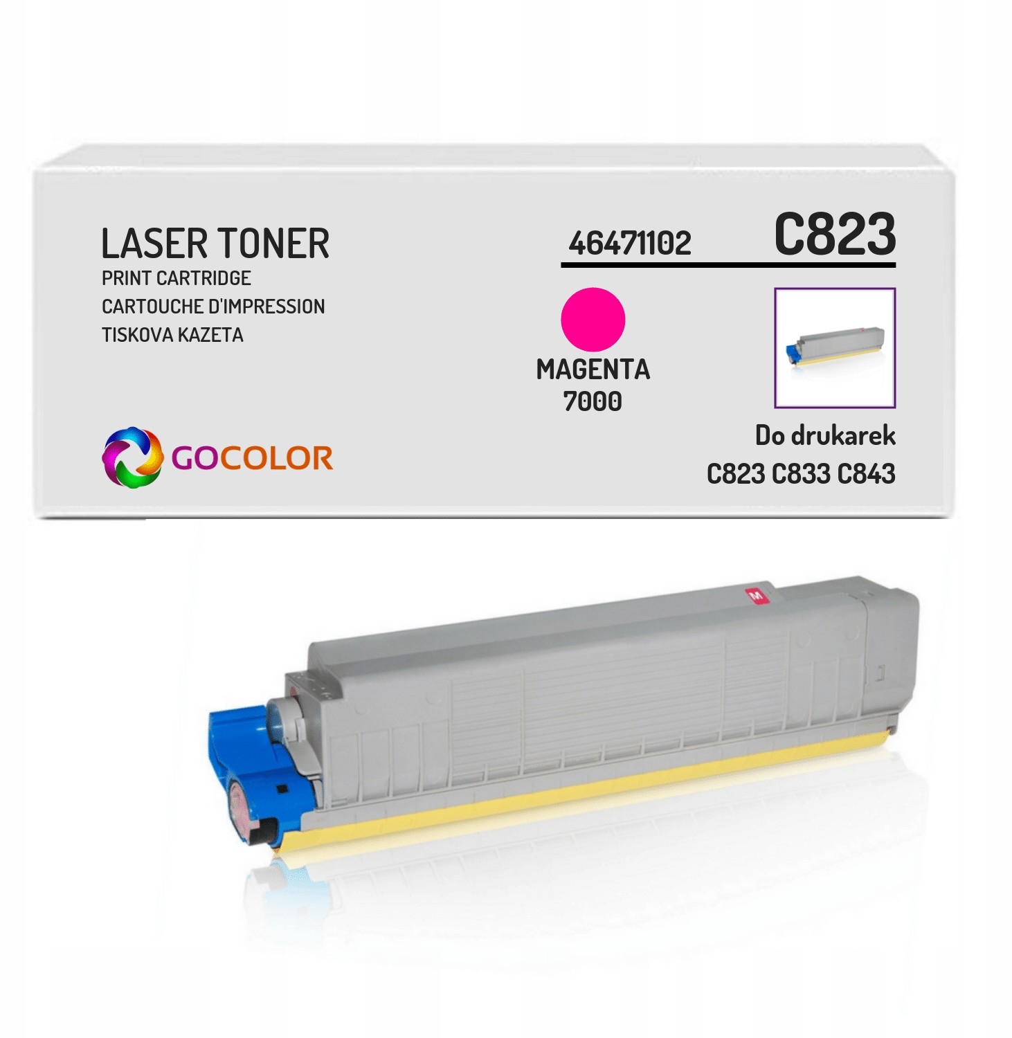 Toner zamienny z Oki C843dn 46471102 Magenta