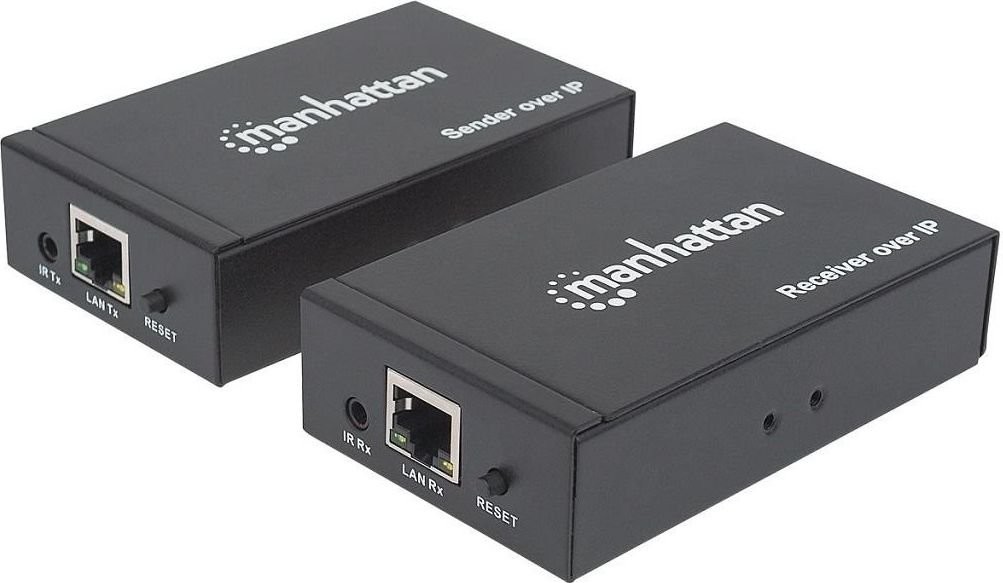 Manhattan System przekazu sygnału AV Intracom 207959 Extender AV HDMI over IP Cat6/6a/7 1080p do 120m IR 207959
