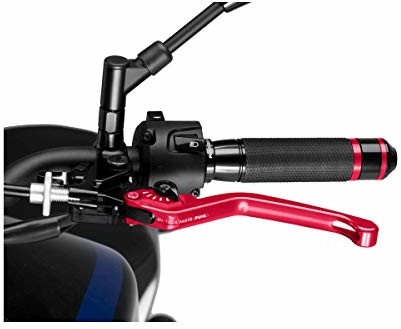 Puig 220RN rozkładana dźwignia sprzęgła z czarnym przełącznikiem, czerwona 220RN