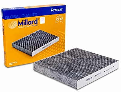 Millard Oryginalny filtr wnętrza samochodu Millard, 1 sztuka. 32x248x216 mm MC-9323C