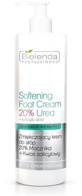 Bielenda Zmiękczający krem do stóp 20% mocznika + kwas salicylowy 500ml 10413