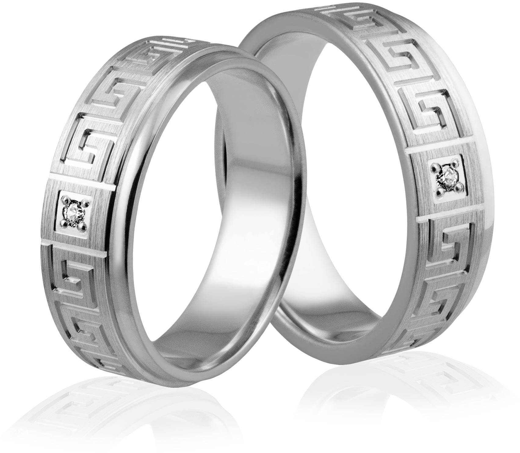 Eminence Obrączki srebrne z wzorkami - wzór Ag-270 Ag-270