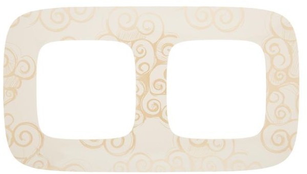 Legrand Ramka podwójna VALENA ALLURE złoty