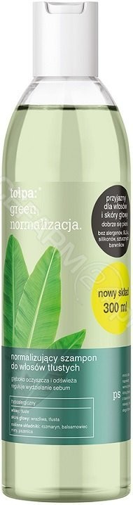 Фото - Шампунь Tolpa Tołpa - Green - Normalizacja. - Detoksykujący szampon do włosów przetłuszc 