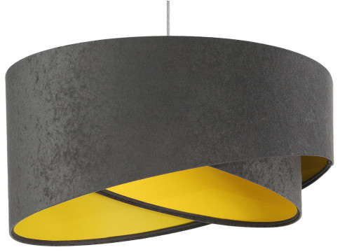 Grafitowo-żółta asymetryczna lampa wisząca EX991-Delva