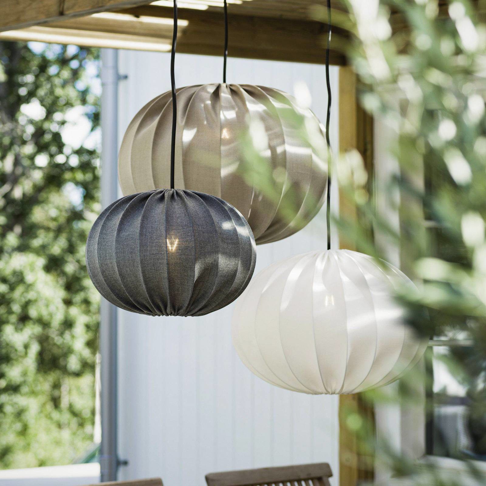 PR Home PR Home Hilma żyrandol zewnętrzny, beżowy  40 cm