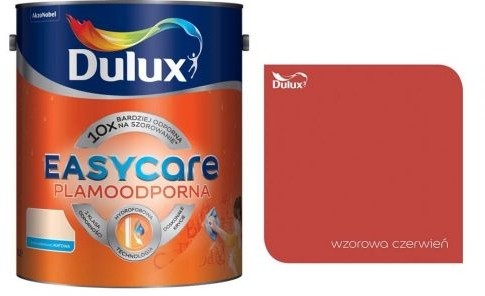 Dulux Farba EasyCare wzorowa czerwień 5 l