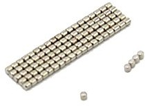 first4magnets Magnes Expert 1 mm średnicy x 1 mm grubości N42 magnes neodymowy - 0,025 kg pociągnięcie (opakowanie 100 sztuk) F305-100