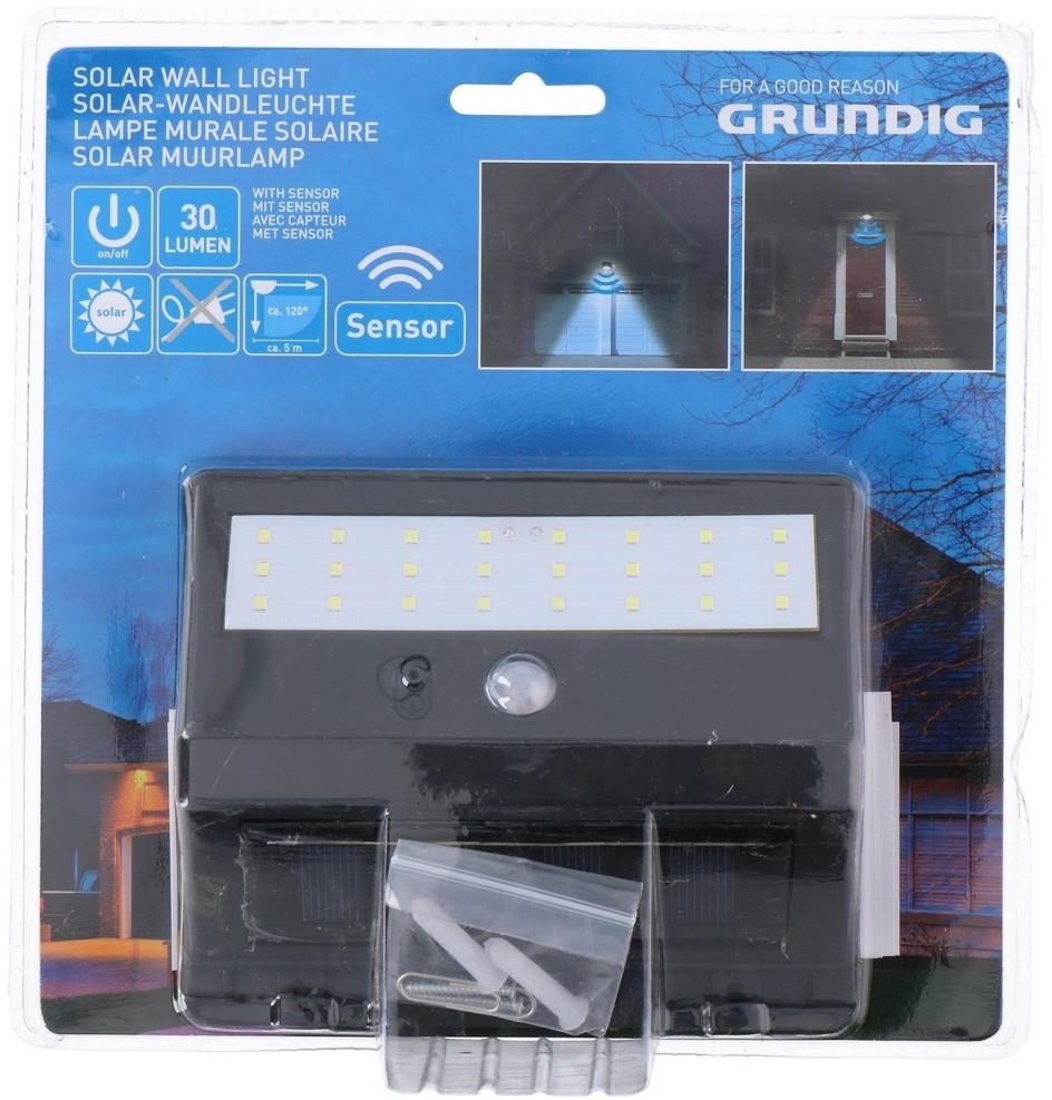 Grundig Grundig - LED Oświetlenie solarne z czujnikiem 1xLED/0,25W/1xAA