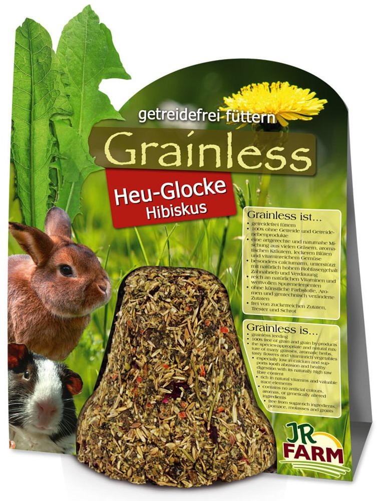 JR Farm Grainless dzwoneczek z siana z hibiskusem 1 szt