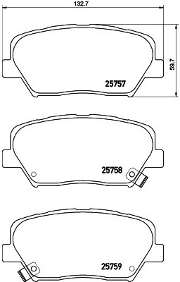 HELLA PAGID - Pagid GmbH) PAGID - Pagid GmbH) 8DB 355 020-871 8DB 355 020-871